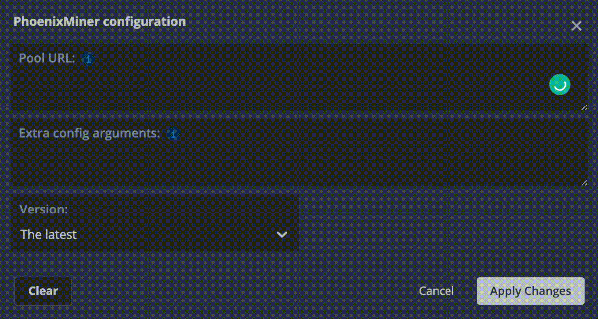 How to set up miner configuration for unmineable for a FTM mining rig