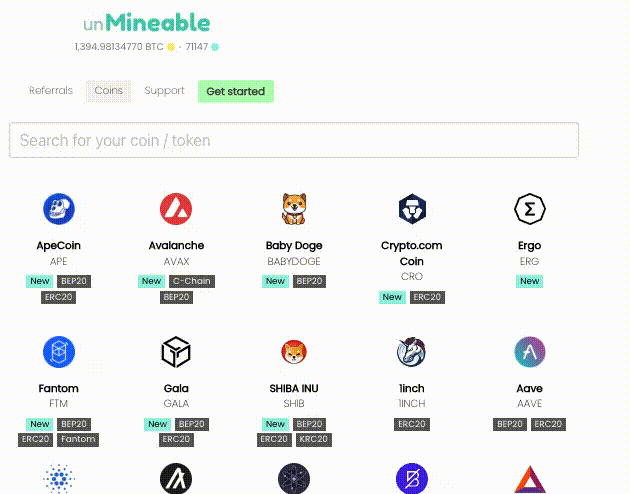 unMineable Cryptocurrency options to mine guide to mine FTM fantom network